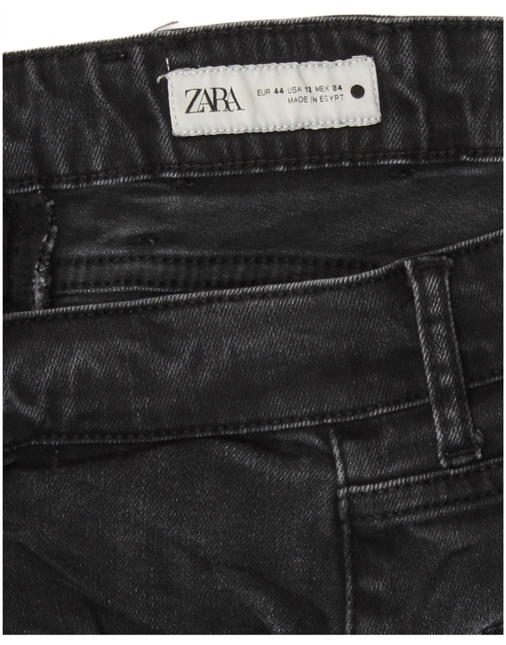 Zara Γυναικείο Cropped Jeans EU 44 XL W34 L25 Γκρι