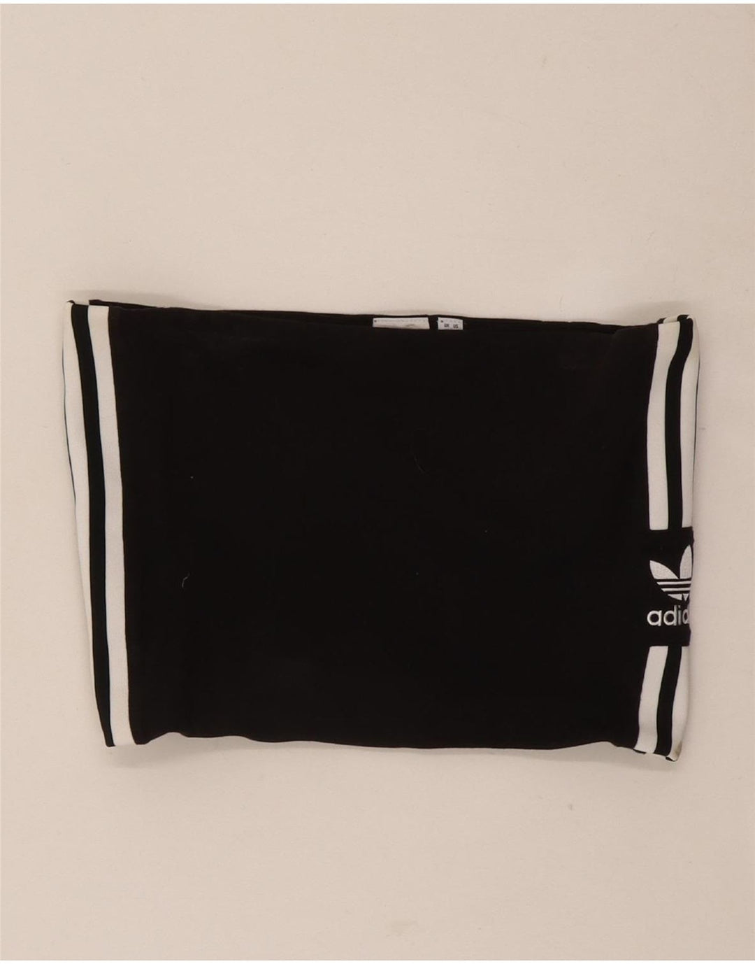 Adidas Γυναικείο Crop Strapless Top UK 12 Medium Black Cotton