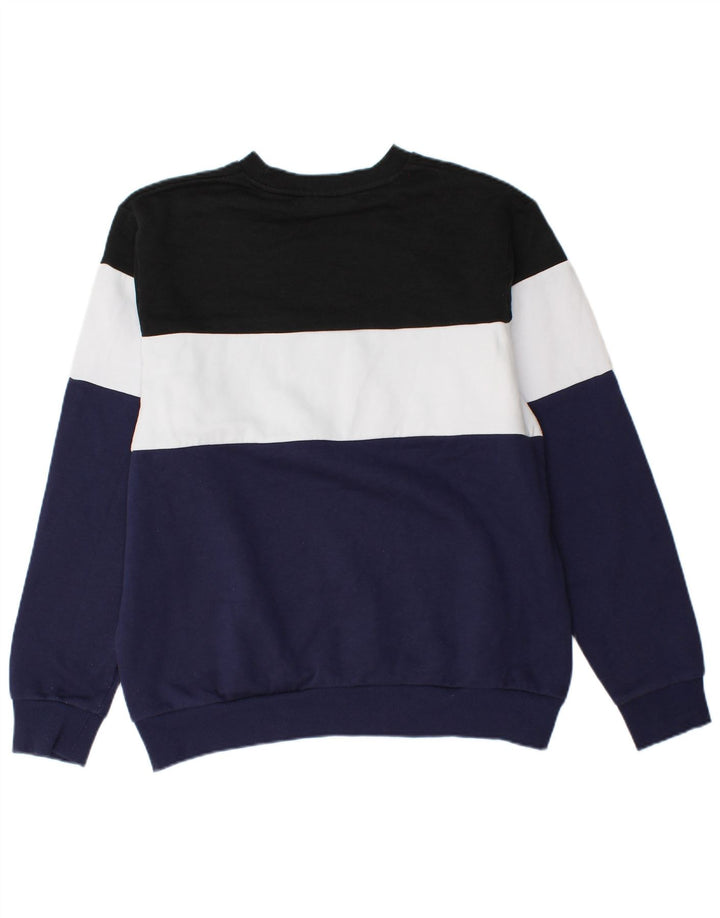 Ανδρικό γραφικό φούτερ FILA Jumper Large Navy Blue Colourblock Βαμβακερό