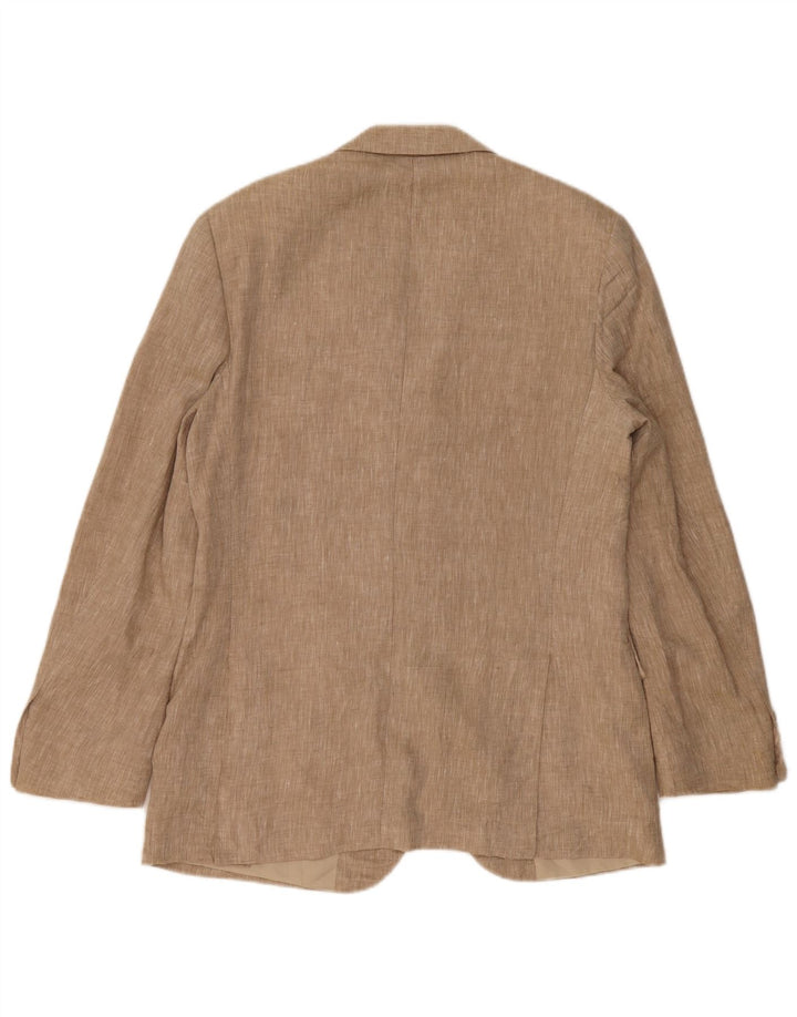 Pierre Cardin Ανδρικό σακάκι με 3 κουμπιά σακάκι IT 48 μεσαίο μπεζ λινό