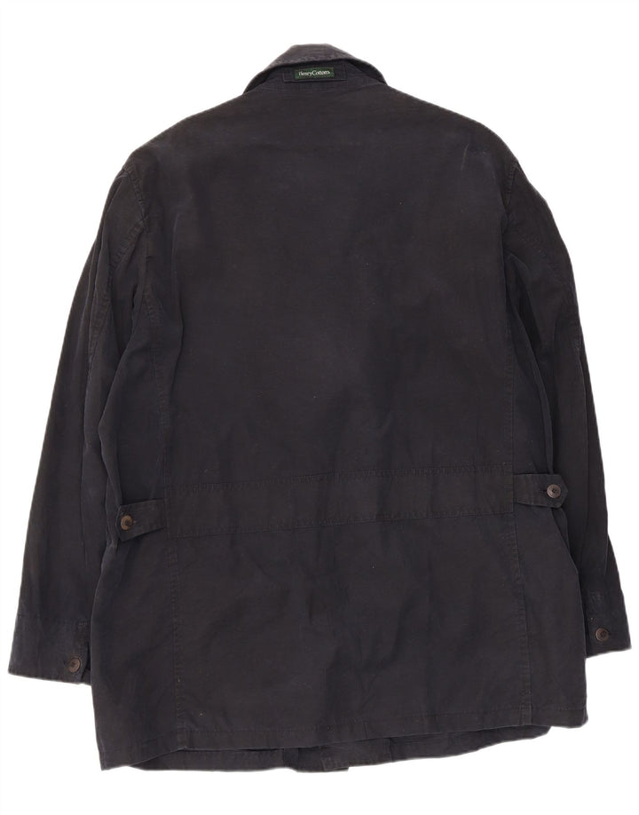 Ανδρικό μπουφάν βροχής Henry Cottons IT 50 Large Navy Blue Cotton