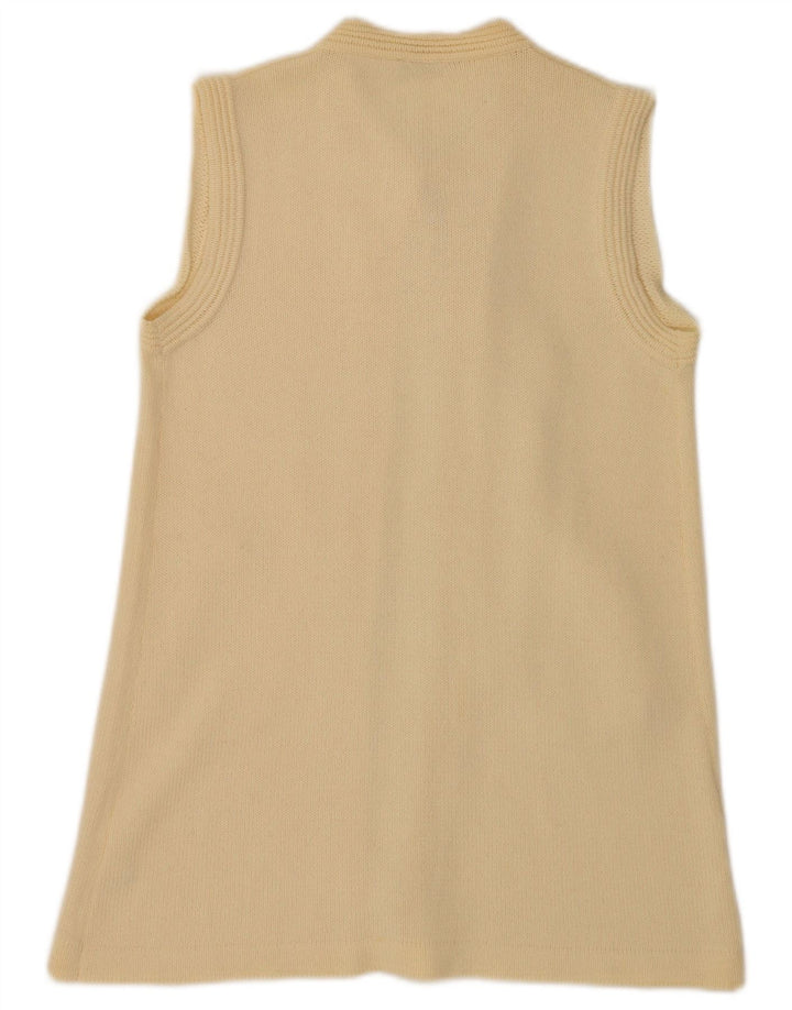 Les Copains Γυναικεία Ζακέτα Longline UK 10 Small Off White