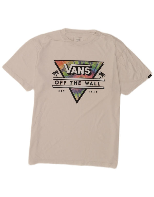Ανδρικό γραφικό T-Shirt Vans Classic Fit Top Μεσαίο λευκό βαμβακερό