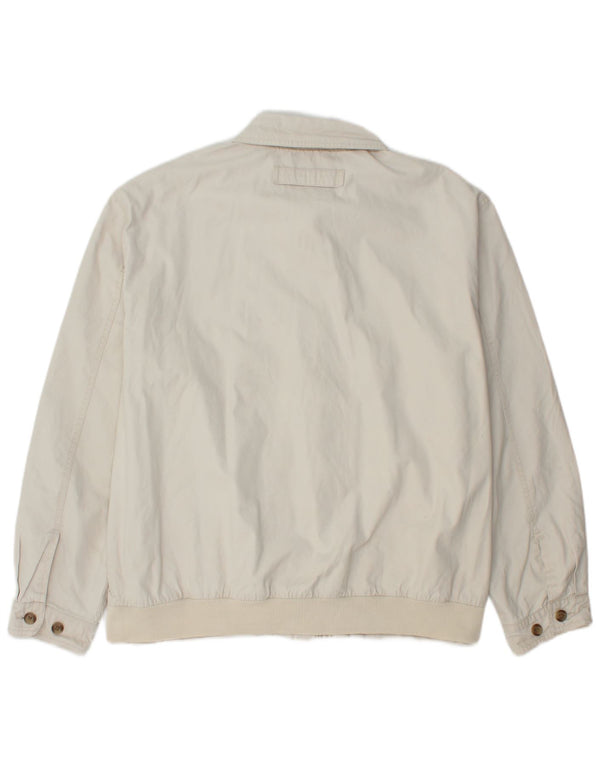 TOMMY HILFIGER Ανδρικό Bomber Jacket UK 42 XL Λευκό βαμβακερό