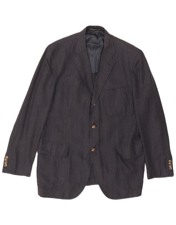 Polo Ralph Lauren Ανδρικό μπουφάν blazer IT 48 Medium Navy Blue Pinstripe