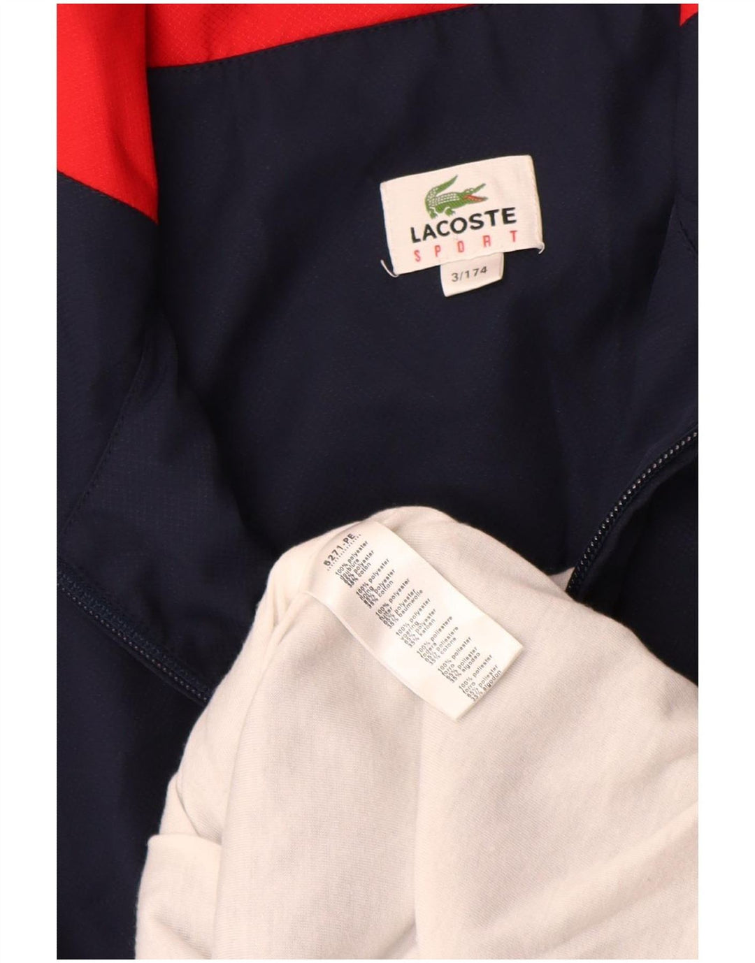 Ανδρική φόρμα Lacoste Top Jacket Size 3 Small Navy Blue Colourblock