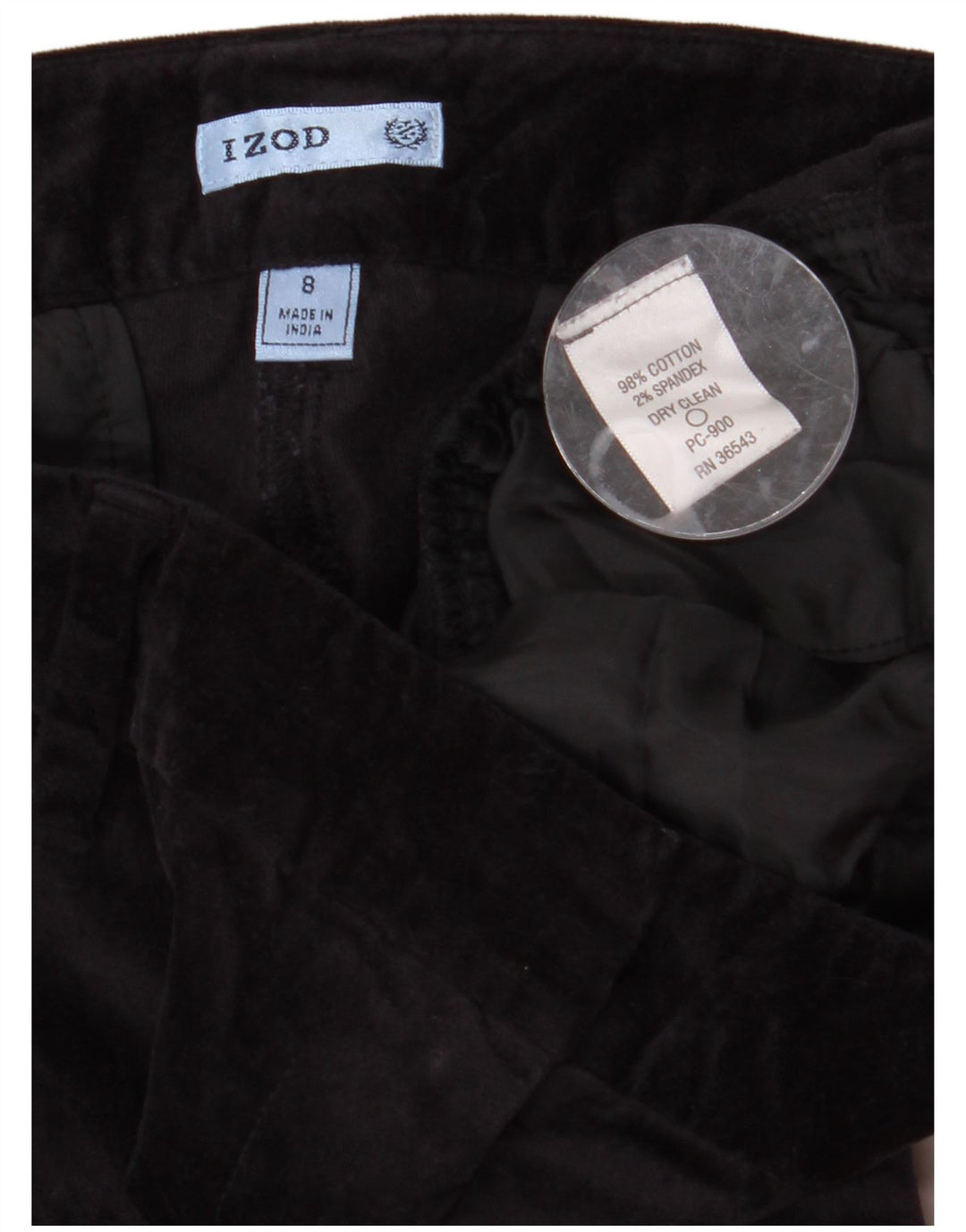 IZOD Γυναικείο βελούδινο παντελόνι Chino Bootcut US 8 Medium W32 L31 Navy Blue