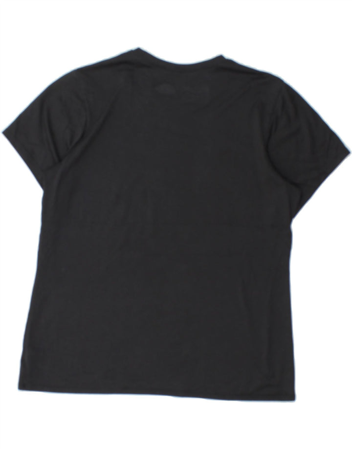 UNDER ARMOUR Womens Graphic T-Shirt Top UK 16 Large Black Polyester Vintage Under Armour and Second-Hand Under Armour from Messina Hembry 
