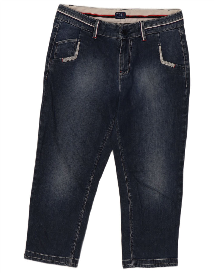 TRUSSARDI Γυναικείο Τζιν Capri W30 L21 Navy Blue Cotton
