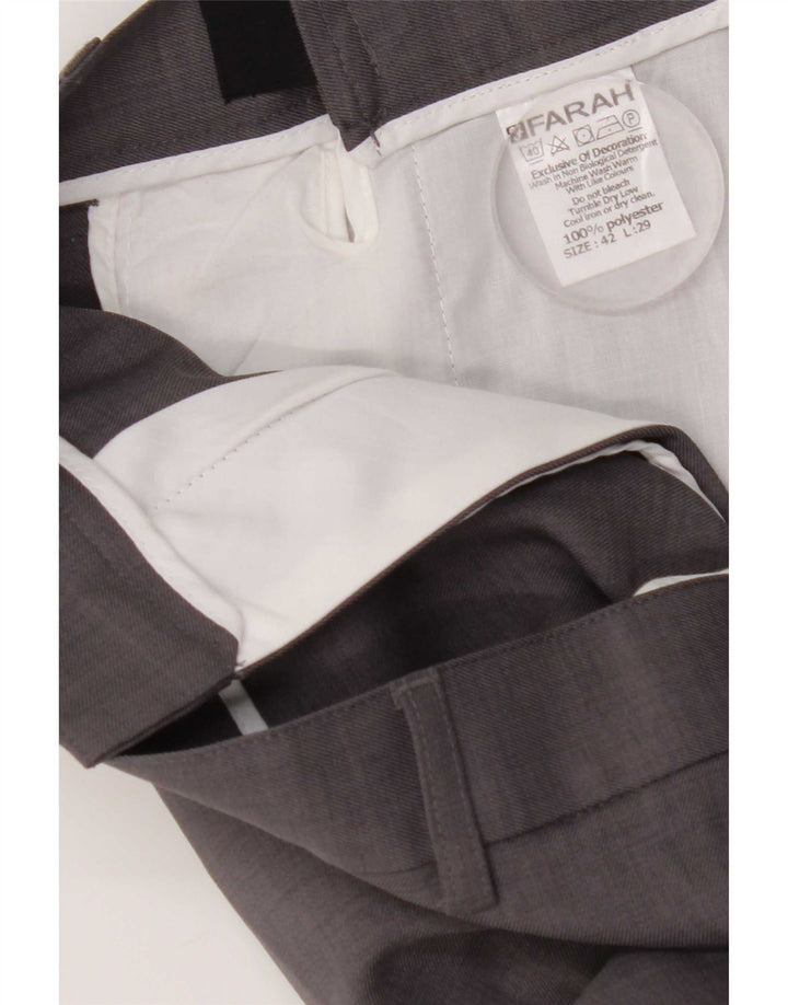 Farah Ανδρικό ίσιο παντελόνι Chino W42 L29 Γκρι Πολυεστέρας