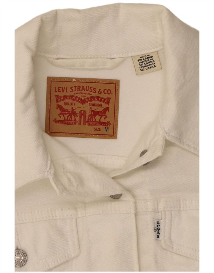 Γυναικείο τζιν μπουφάν Levi's Crop UK 14 Medium White