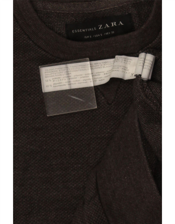 Ανδρικό φούτερ ZARA Jumper Μικρό Γκρι Βαμβακερό