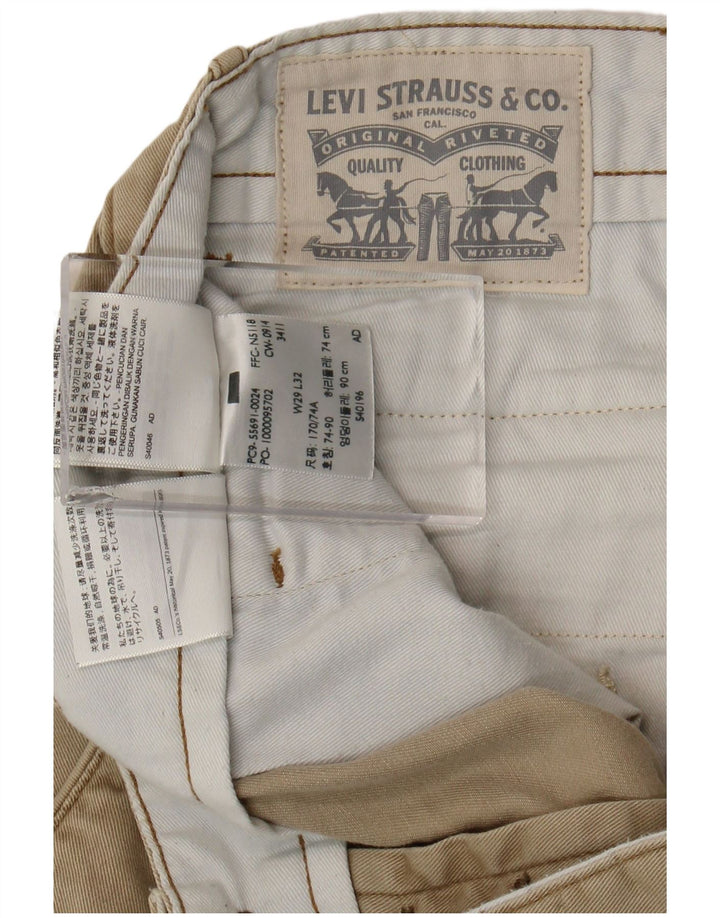 Ανδρικό παντελόνι Chino Levi's Slim W29 L32 Μπεζ βαμβακερό