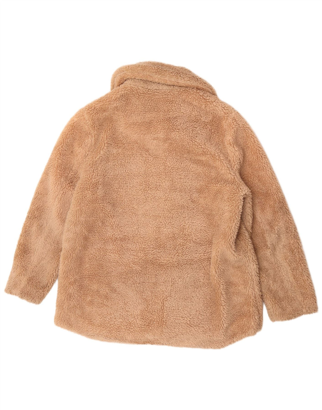 Marks & Spencer Γυναικείο Teddy Bear Fleece Jacket UK 14 Large Beige Polyester