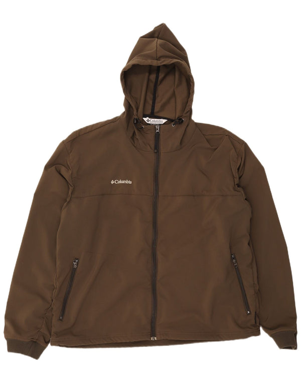 Ανδρικό μπουφάν με κουκούλα Columbia UK 42 XL Χακί Πολυεστέρας