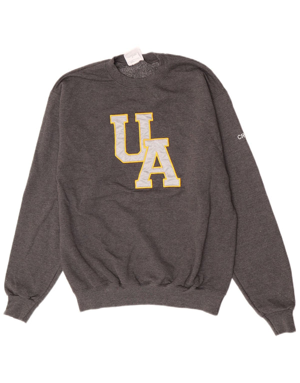 Champion Mens Graphic Sweatshirt Jumper Medium Grey Cotton