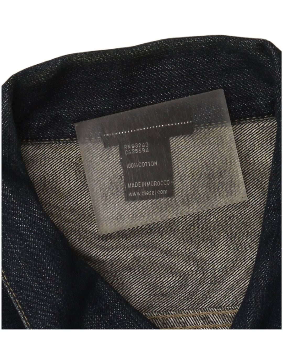 Diesel Ανδρικό Τζιν Μπουφάν UK 44 2XL Navy Blue Cotton