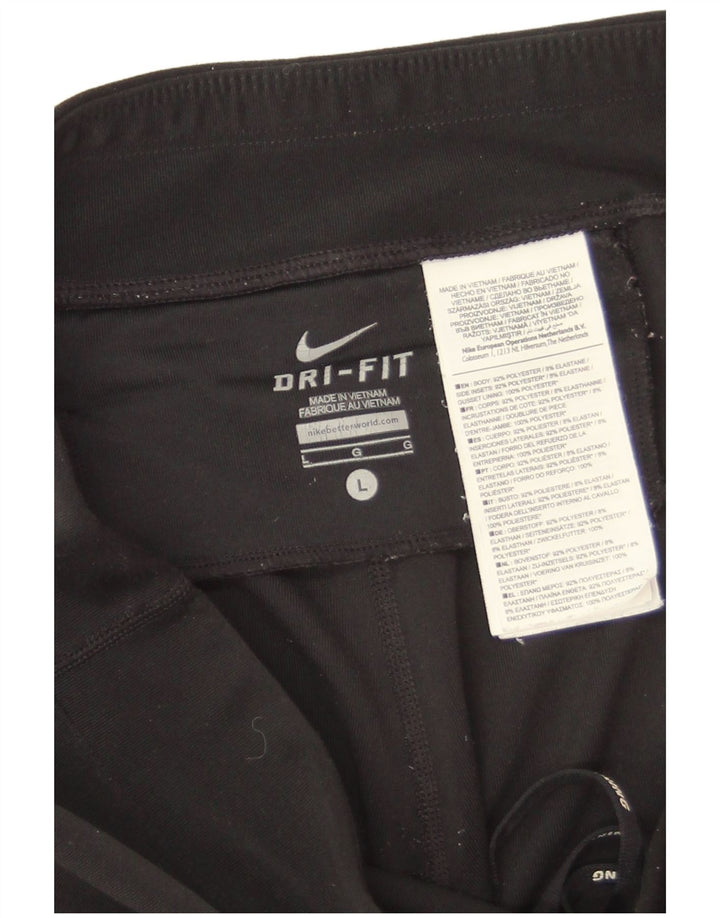 Γυναικείο κολάν Nike Dri Fit UK 16 Μεγάλο μαύρο πολυεστέρα