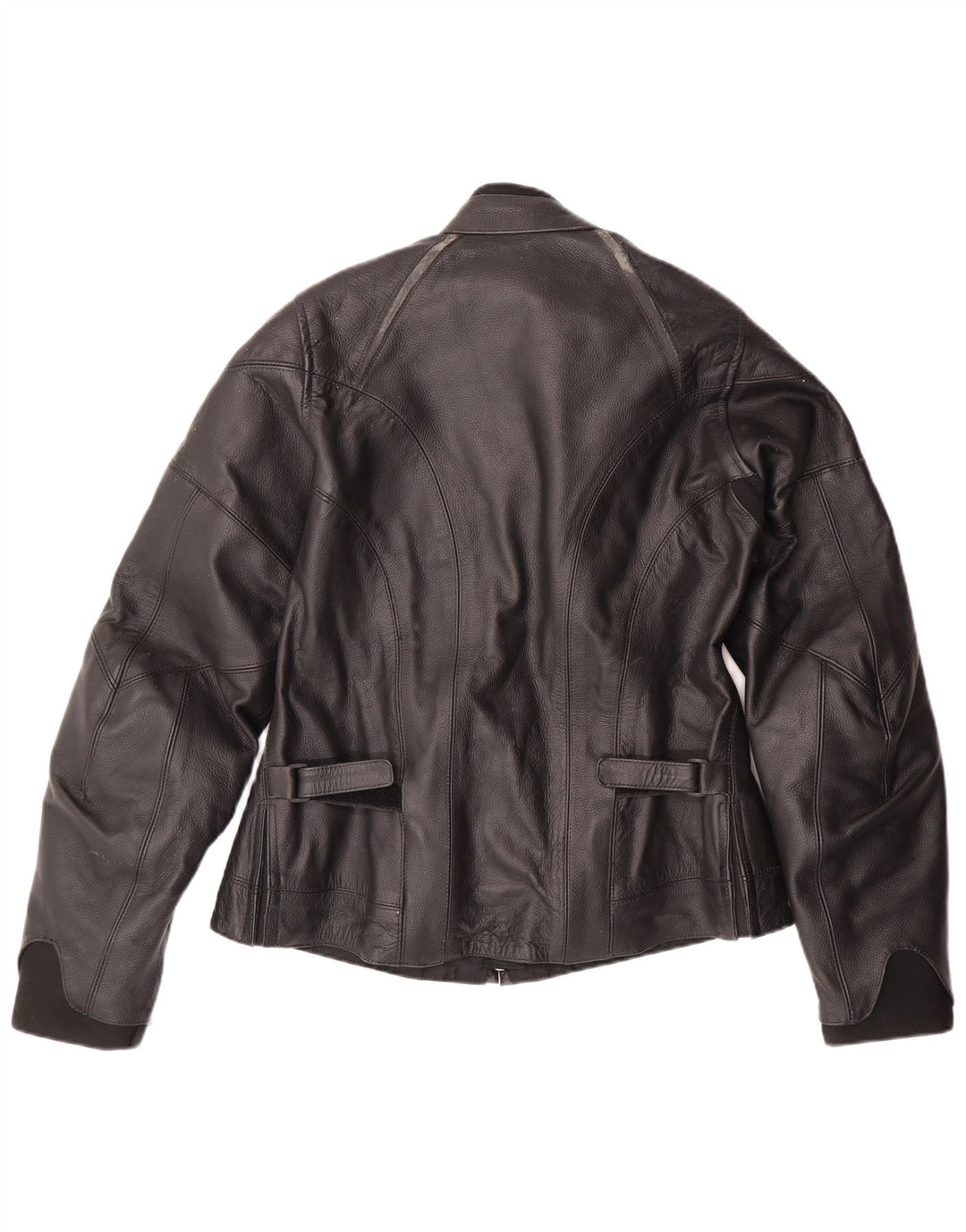 LEWIS Γυναικείο Δερμάτινο Μπουφάν Biker UK 18 XL Μαύρο Δερμάτινο