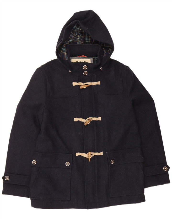 Ανδρικό μπουφάν BURTON με κουκούλα Duffle UK 40 Large Navy Blue Wool