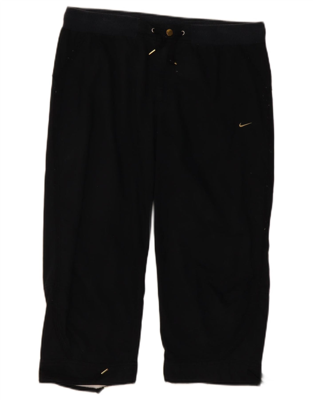 NIKE Γυναικείο παντελόνι Capri UK 12 Medium W32 L20 Μαύρο βαμβακερό