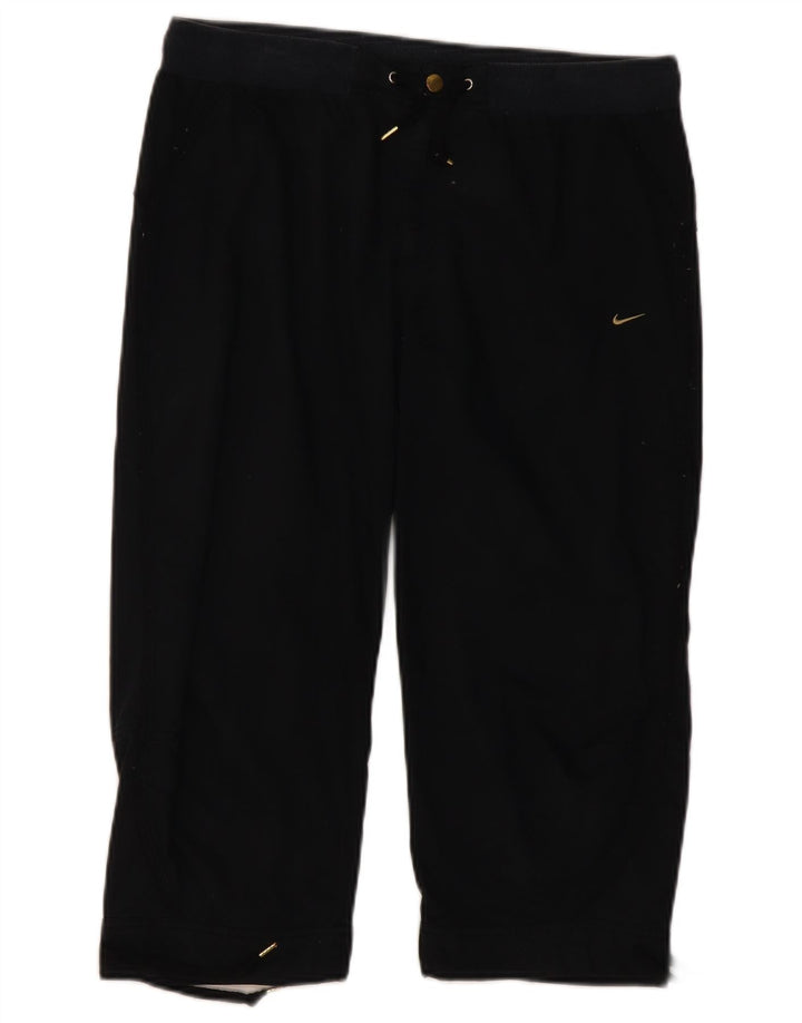 NIKE Γυναικείο παντελόνι Capri UK 12 Medium W32 L20 Μαύρο βαμβακερό
