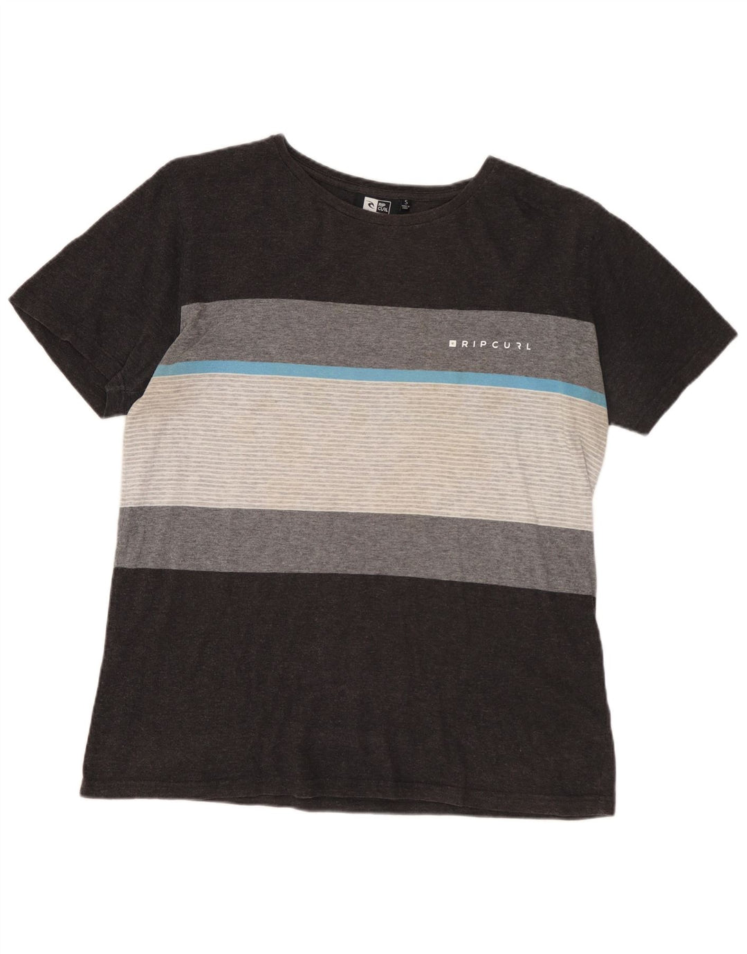 RIP CURL Ανδρικό T-Shirt Standard Fit Top Μικρό γκρι ριγέ