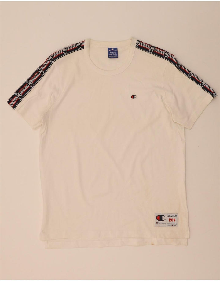 Ανδρικό γραφικό T-Shirt Champion Top Medium White Colourblock