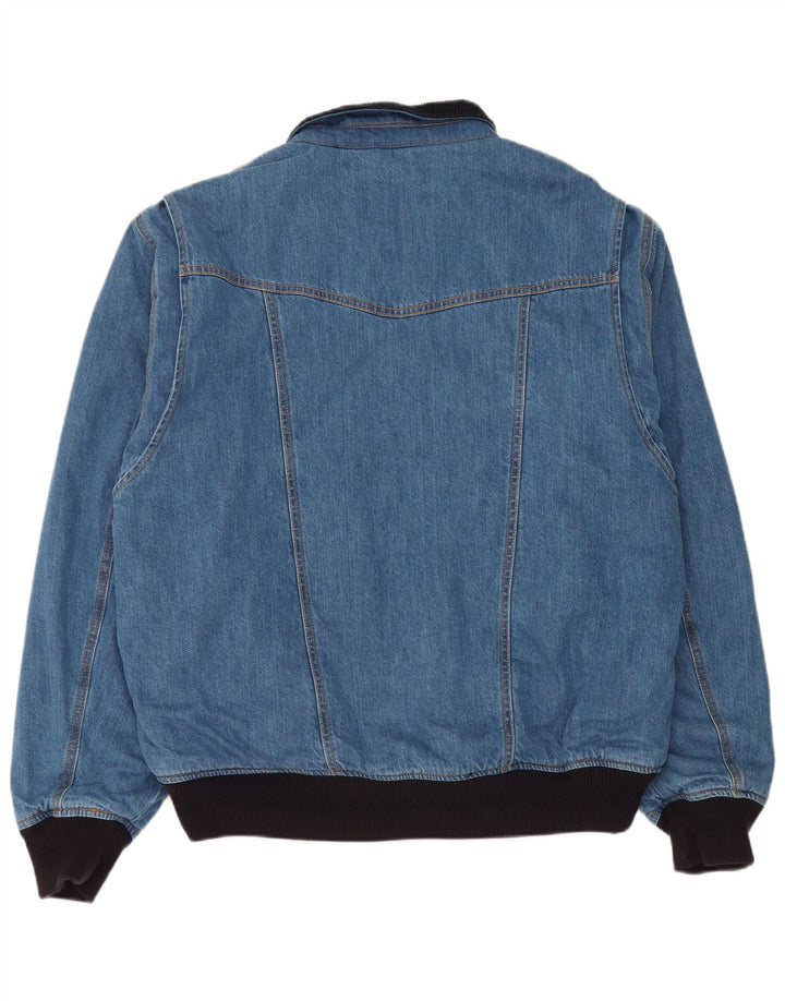 Ανδρικό τζιν Bomber Jacket Superdry UK 44 2XL Blue Cotton