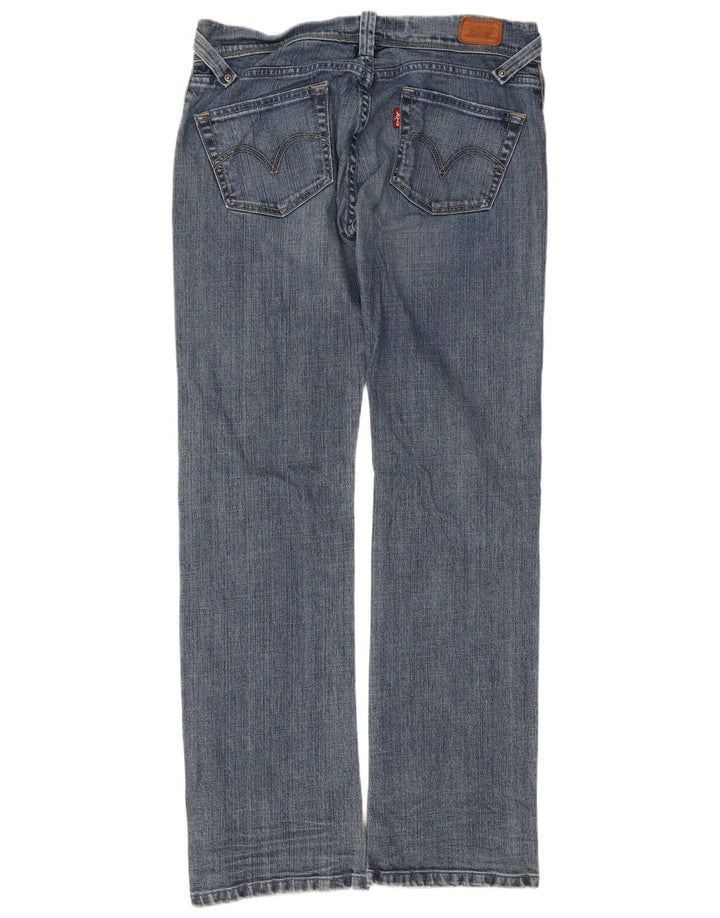 Levi's Womens 504 Straight Jeans W29 L32 Blue Cotton