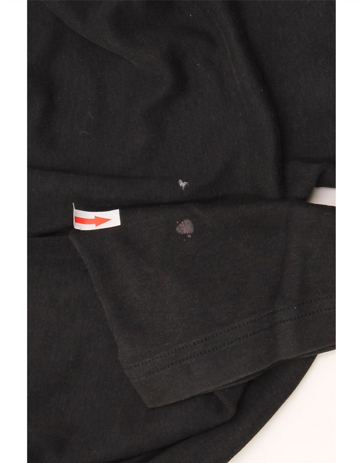 Ανδρικό μπλουζάκι HUGO BOSS Μακρυμάνικο XL Μαύρο βαμβακερό