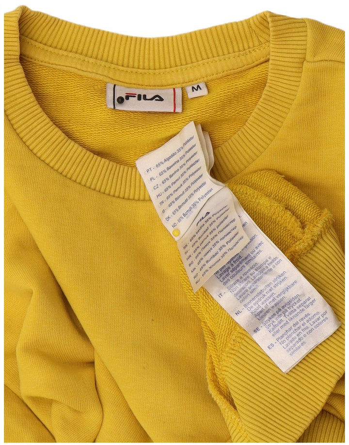 Ανδρικό φούτερ Fila Jumper Μεσαίο κίτρινο βαμβακερό
