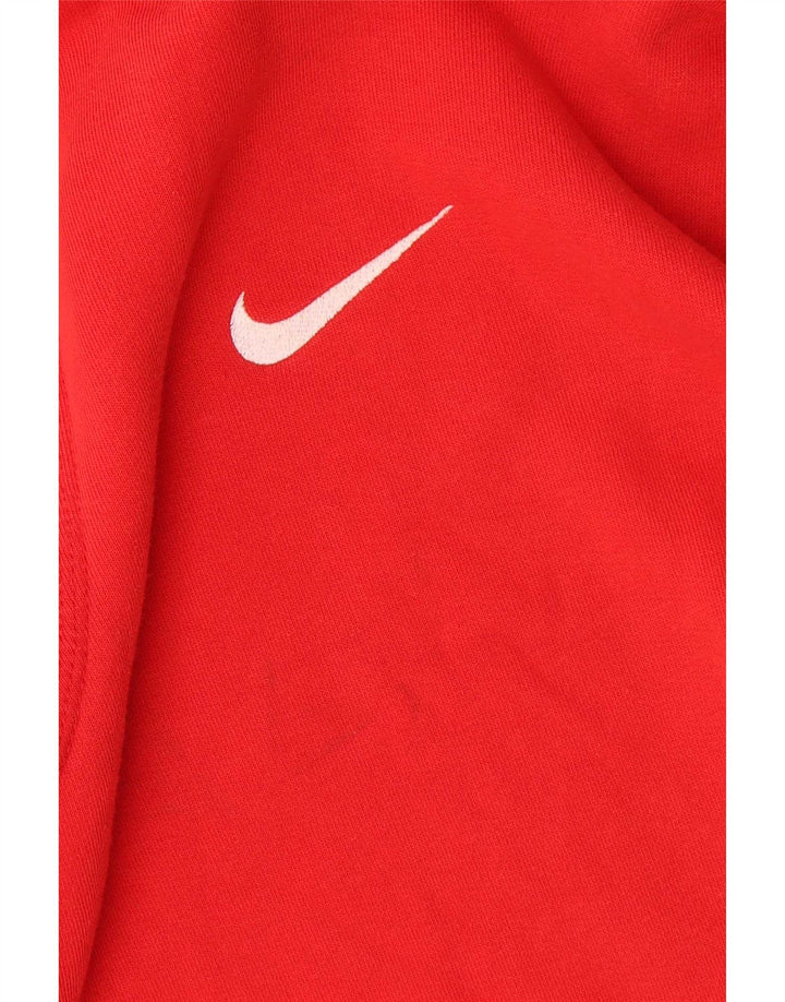 Ανδρικό γραφικό φούτερ Nike, μεσαίο κόκκινο βαμβακερό