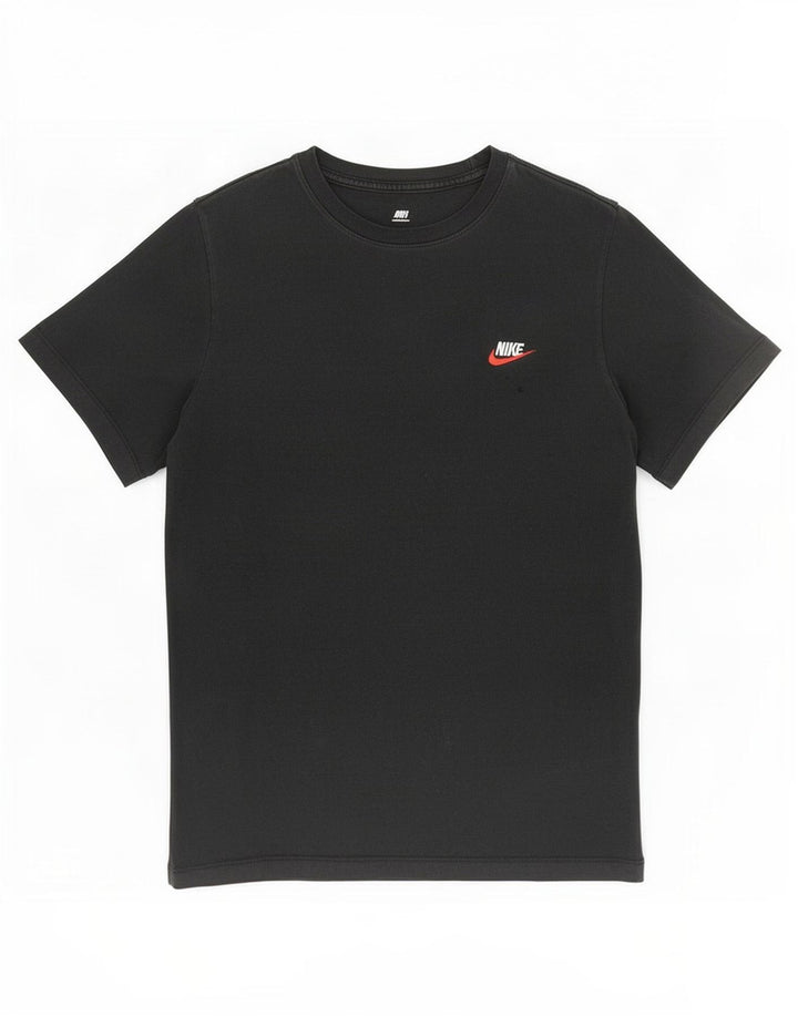 Ανδρικό μπλουζάκι Nike, μεσαίο μαύρο βαμβακερό