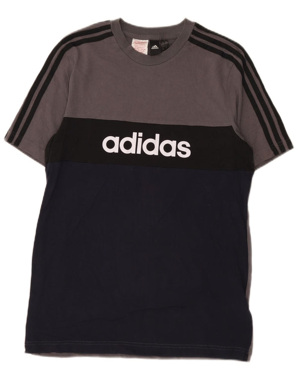 Γραφικό μπλουζάκι Adidas Boys Top 15-16 ετών Γκρι χρώματος βαμβακερό