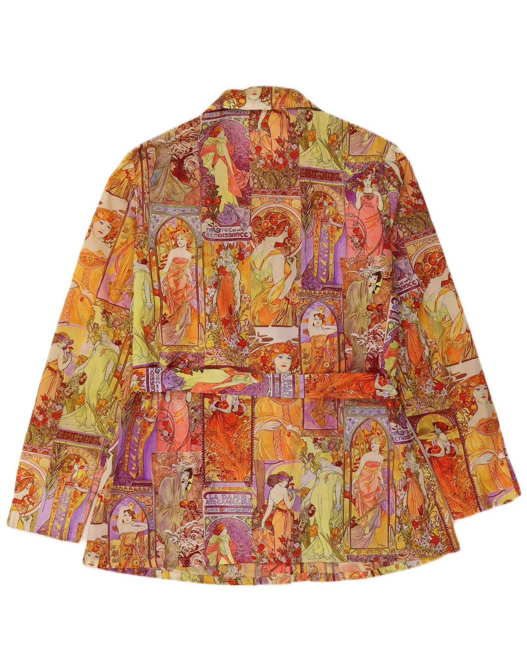VINTAGE Γυναικείο τζάκετ Blazer με 4 κουμπιά γραφικά IT 44 Μεσαίο Πολύχρωμο