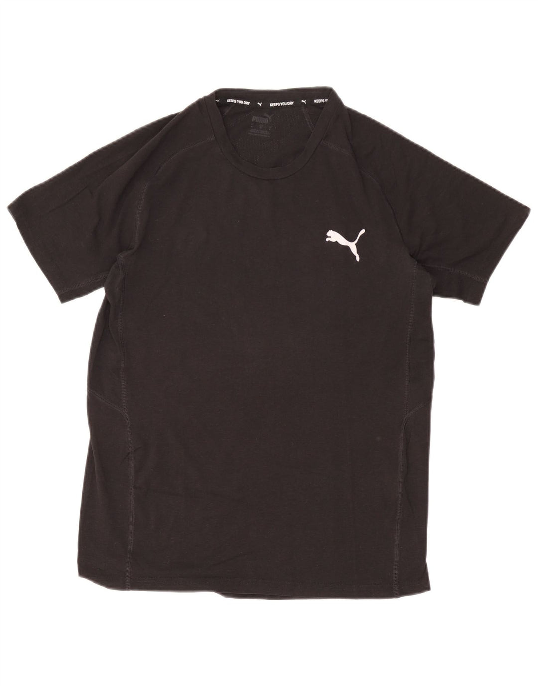 Ανδρικό T-Shirt Puma Τοπ μεσαίο μαύρο βαμβακερό