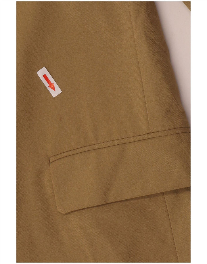 Topshop Γυναικείο Μπουφάν Blazer με διπλό στήθος UK 12 Medium Beige Polyester