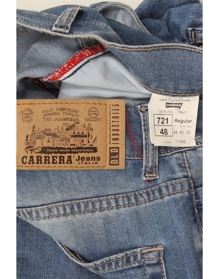 Ανδρικό σορτς Carrera 721 τζιν W33 μεσαίο μπλε βαμβακερό