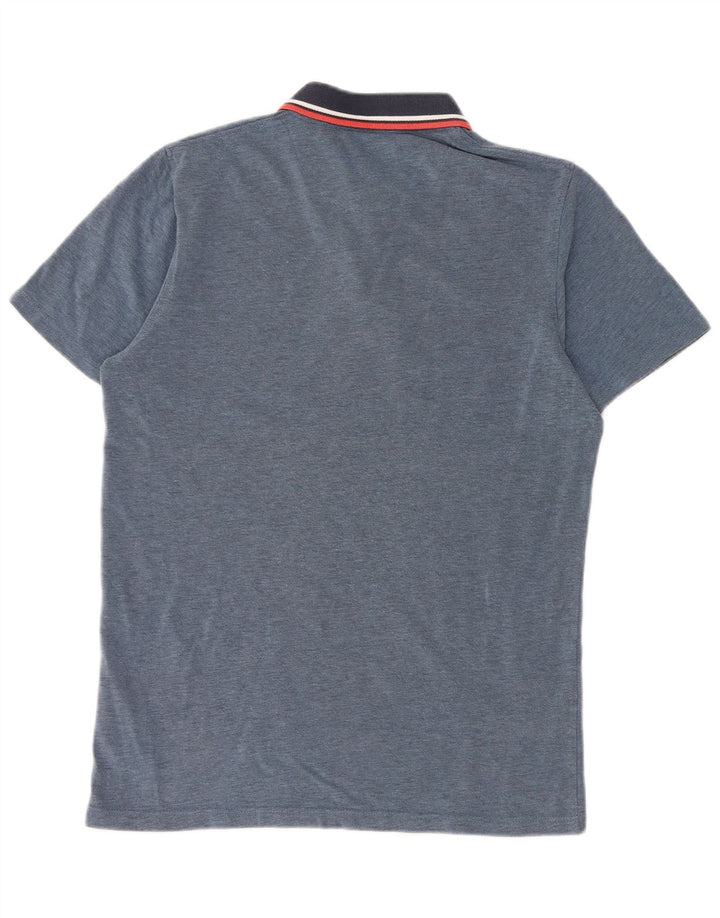 Ανδρικό μπλουζάκι πόλο Jack & Jones, μεσαίο μπλε, βαμβακερό