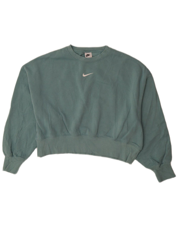 Γυναικείο φούτερ Nike υπερμεγέθη Jumper UK 6 XS Πράσινο βαμβακερό