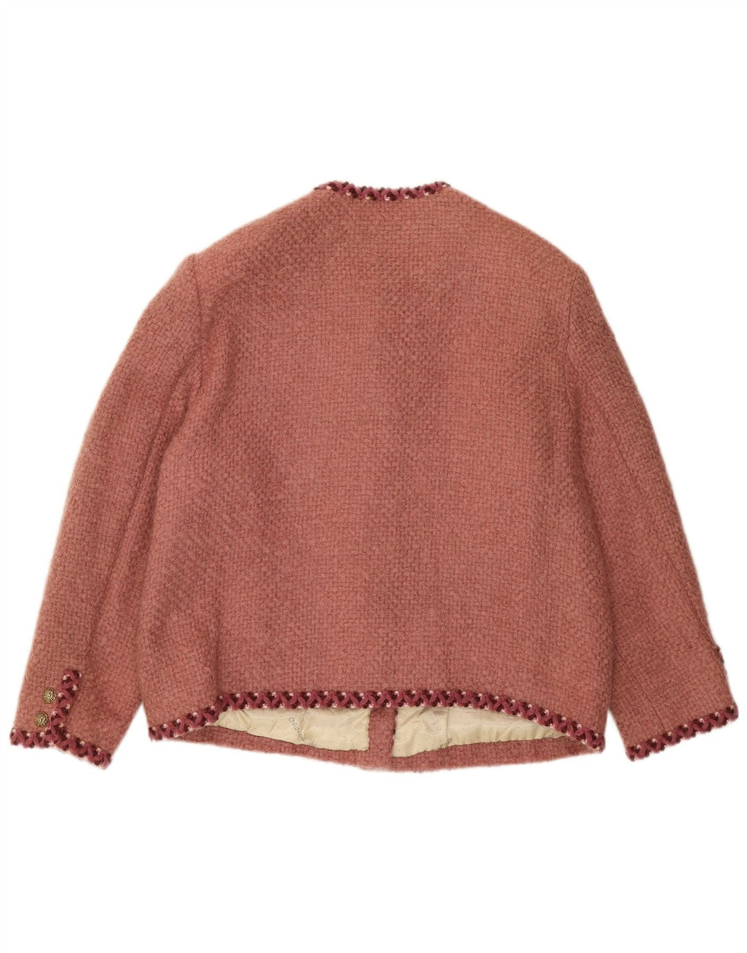 Vintage γυναικείο σακάκι 5 κουμπιών UK 14 Medium Red