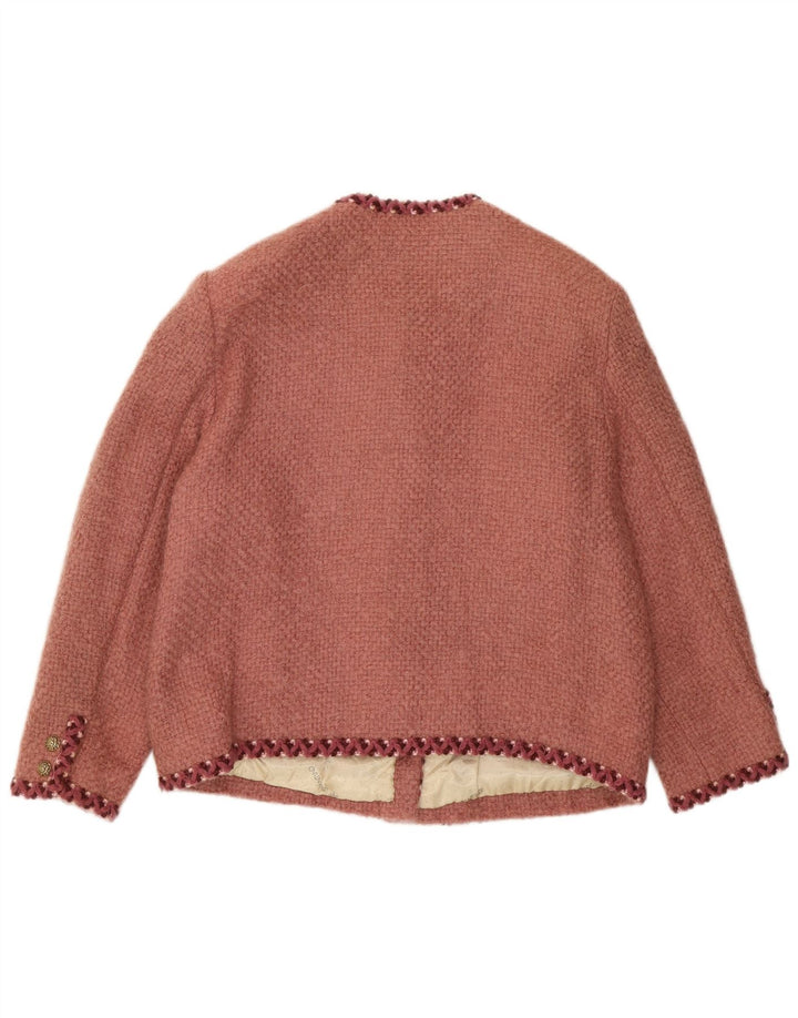 Vintage γυναικείο σακάκι 5 κουμπιών UK 14 Medium Red