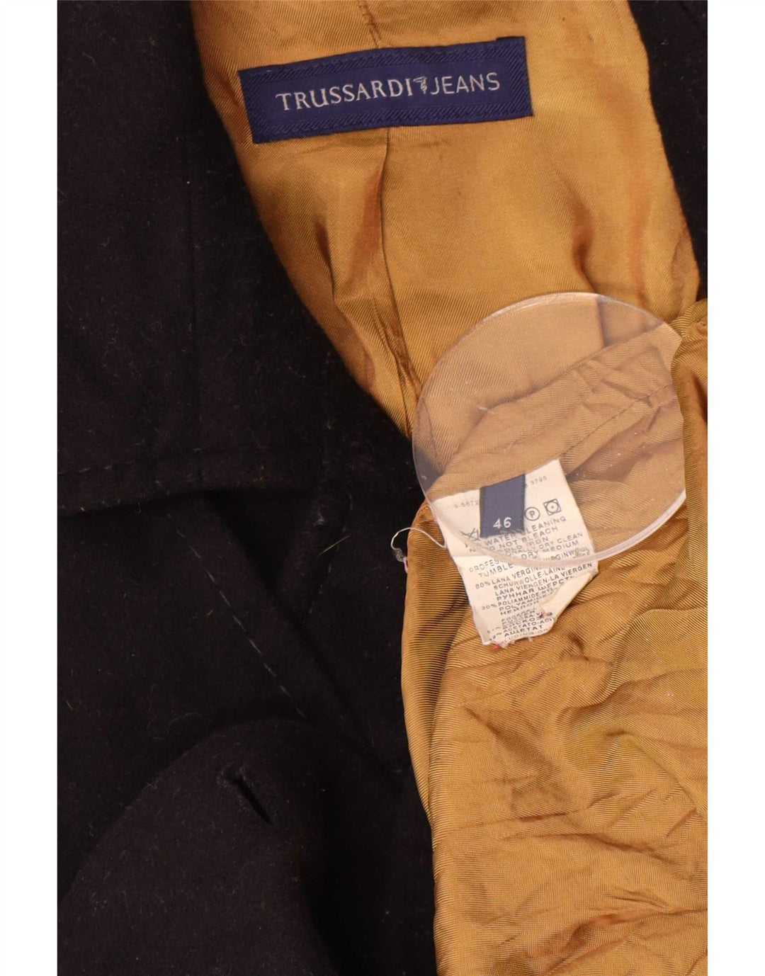 Trussardi Jeans Γυναικείο σακάκι με 4 κουμπιά σακάκι IT 46 Μεγάλο Navy Blue Wool