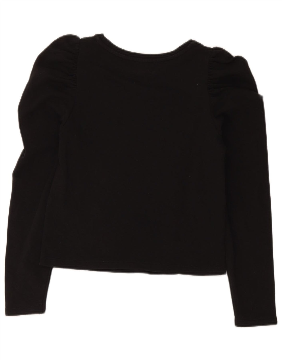 Zara Γυναικείο Crop Top Μακρυμάνικο UK 8 Small Black