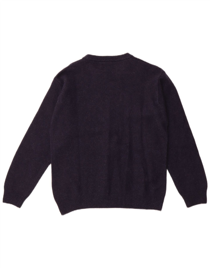 MARLBORO CLASSICS Γυναικείο πουλόβερ με λαιμό σκάφος UK 20 2XL Navy Blue Wool