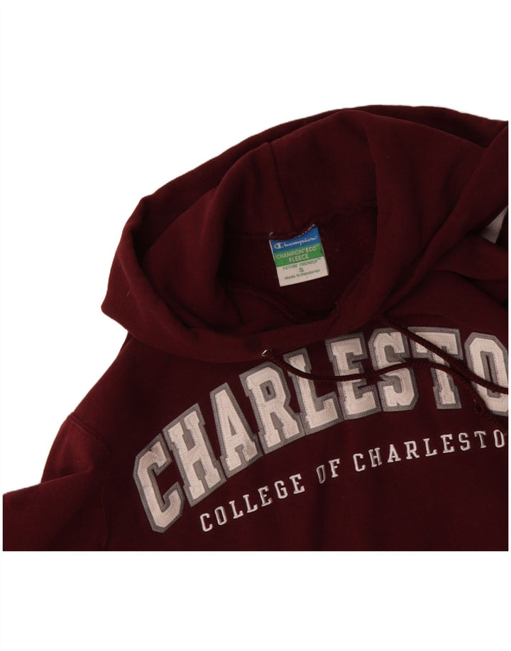 CHAMPION Ανδρικό Charleston Graphic Hoodie Jumper Μικρό βαμβακερό μπορντό