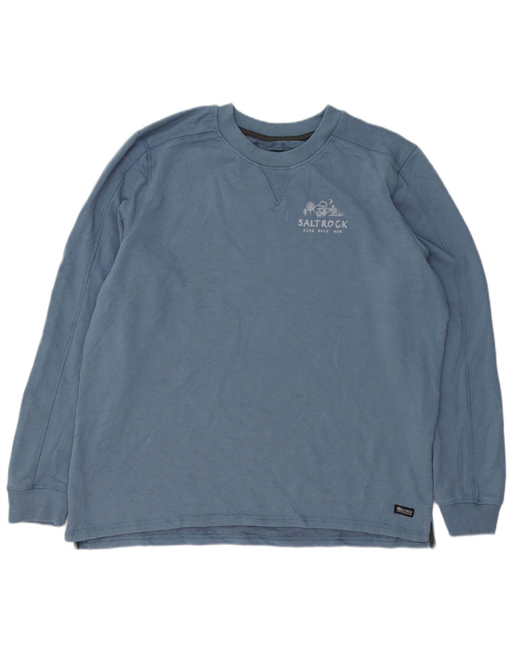 Ανδρικό γραφικό φούτερ Saltrock Jumper 2XL Μπλε βαμβακερό