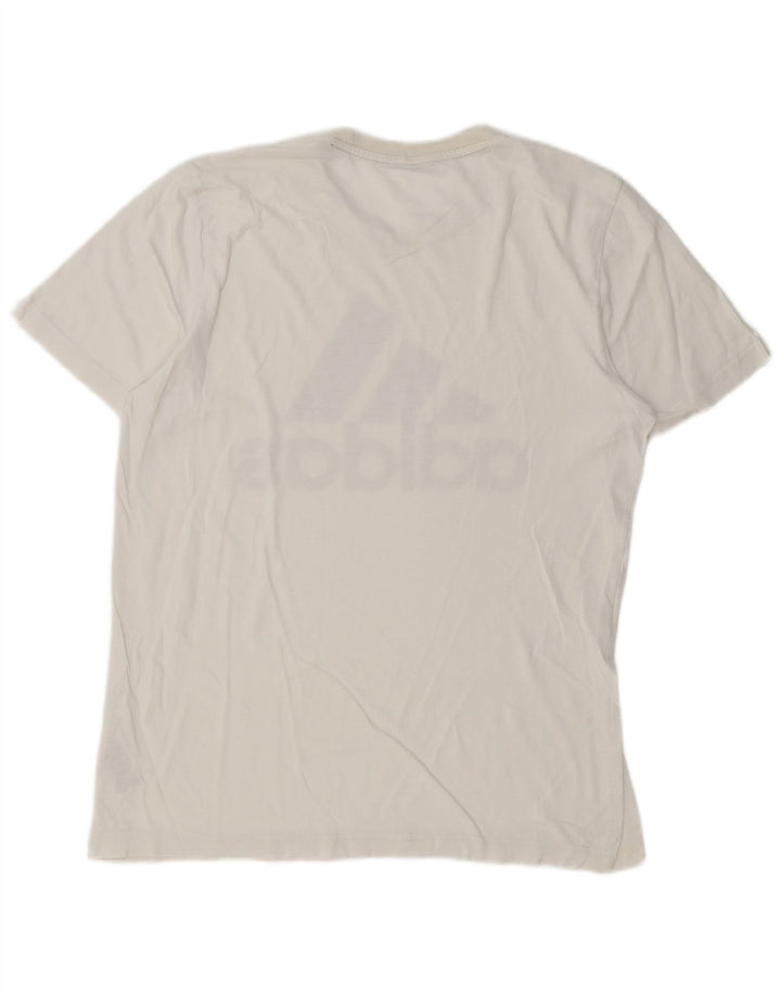 Ανδρικό γραφικό T-Shirt Adidas Top Medium White