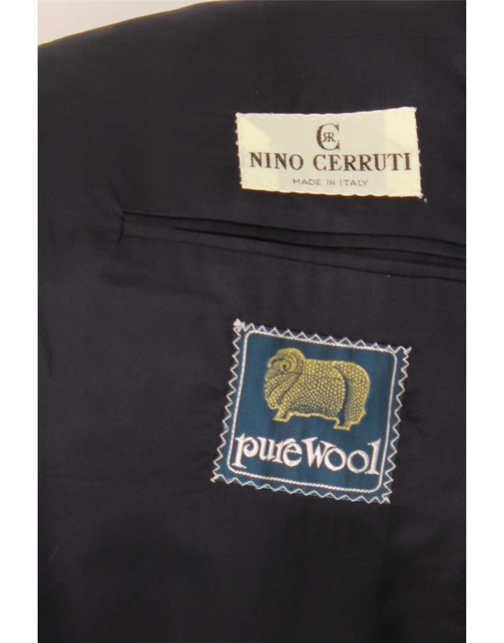 Nino Cerruti Ανδρικό σακάκι με 2 κουμπιά σακάκι IT 54 2XL Green Check Wool